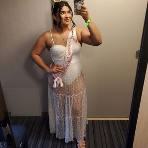 Polka dot Bathing suit cover up